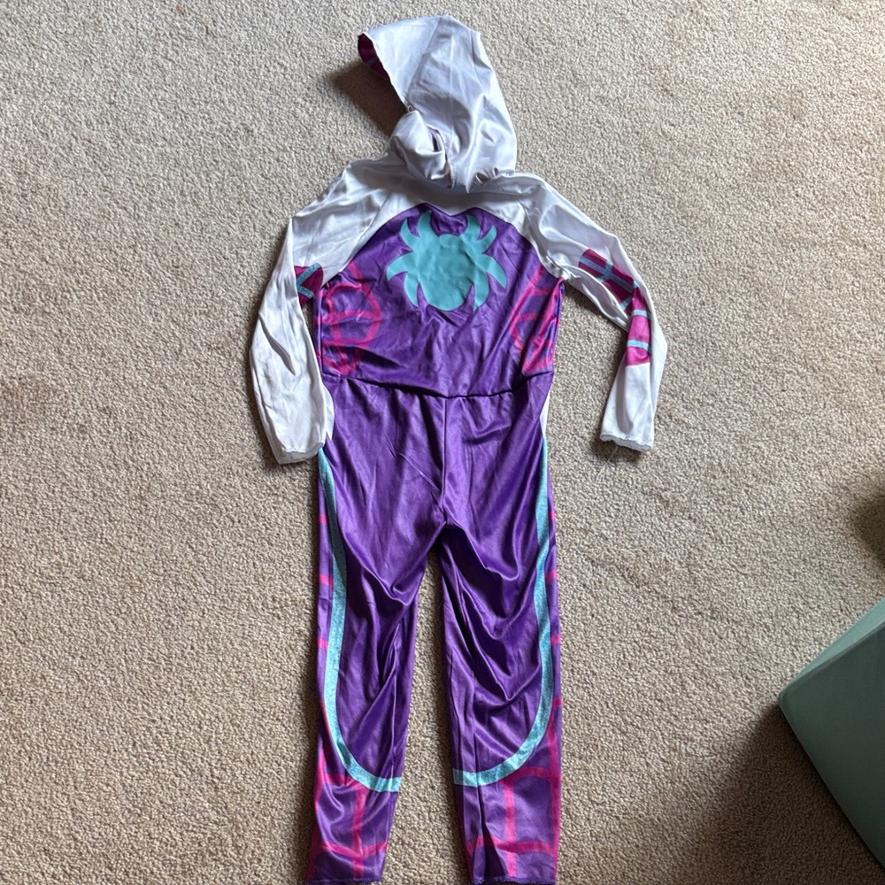 Ghost spider Purple and White Costume Toddler 3-4